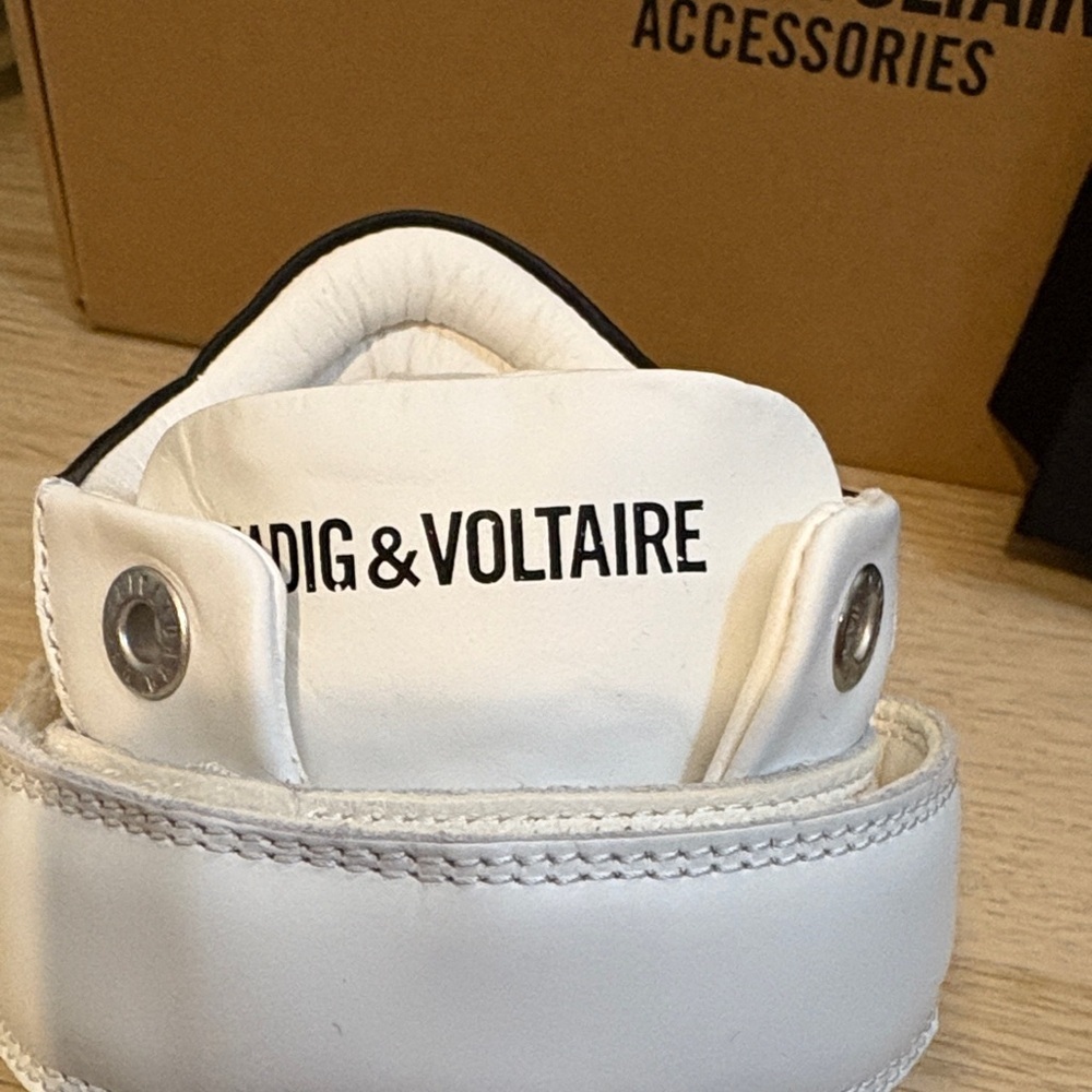 Zadig & Voltaire Women’s White and Black Sneakers - Picture 7 of 10